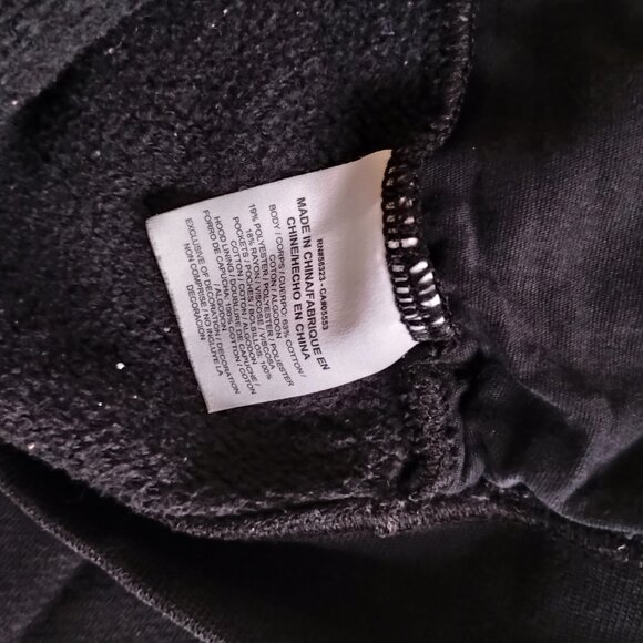 Nike Sportswear Women's Black White Rally Funnel Neck Pullover Hoodie Size S - Picture 6 of 7